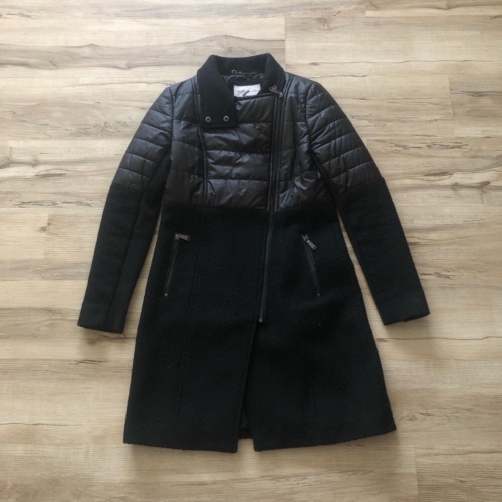 BCBGeneration Black Quilted Puffer Coat